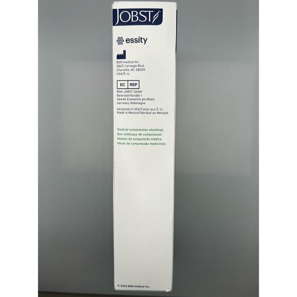Jobst Activewear Medical Compression Stockings One Pair Cool White Knee Hi Large - Picture 4 of 8
